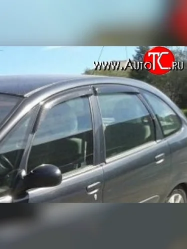 Комплект дефлекторов окон (ветровиков) 4 шт. Russtal CITROEN Xsara picasso (1999-2012)