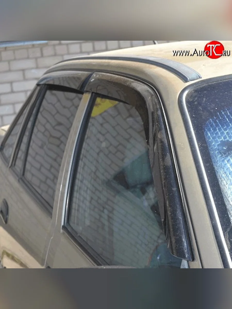Комплект дефлекторов окон (ветровиков) 4 шт. Russtal Daewoo Nexia дорестайлинг (1995-2008)  в Керчи Республика Крым