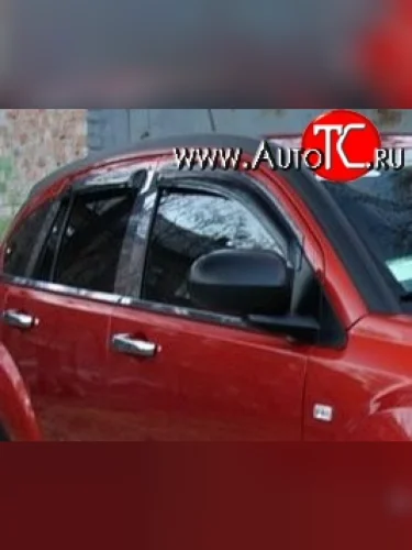 Комплект дефлекторов окон (ветровиков) 4 шт. Russtal Dodge Caliber (2006-2012)