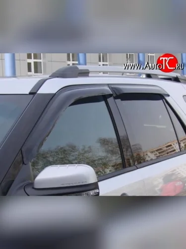 Комплект дефлекторов окон (ветровиков) 4 шт. Russtal Ford Explorer U502 дорестайлинг (2010-2016)