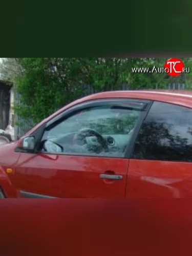 Комплект дефлекторов окон (ветровиков) 4 шт. (3 двери) Russtal Ford Fiesta 5 хэтчбэк 5 дв. рестайлинг (2005-2008)