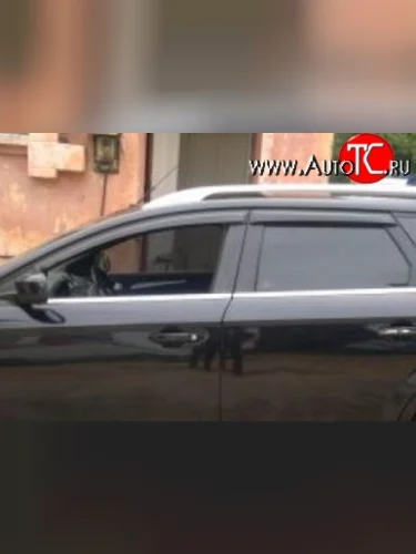 Комплект дефлекторов окон (ветровиков) 4 шт. (универсал) Russtal Ford Mondeo Mk4,BD дорестайлинг, седан (2007-2010)