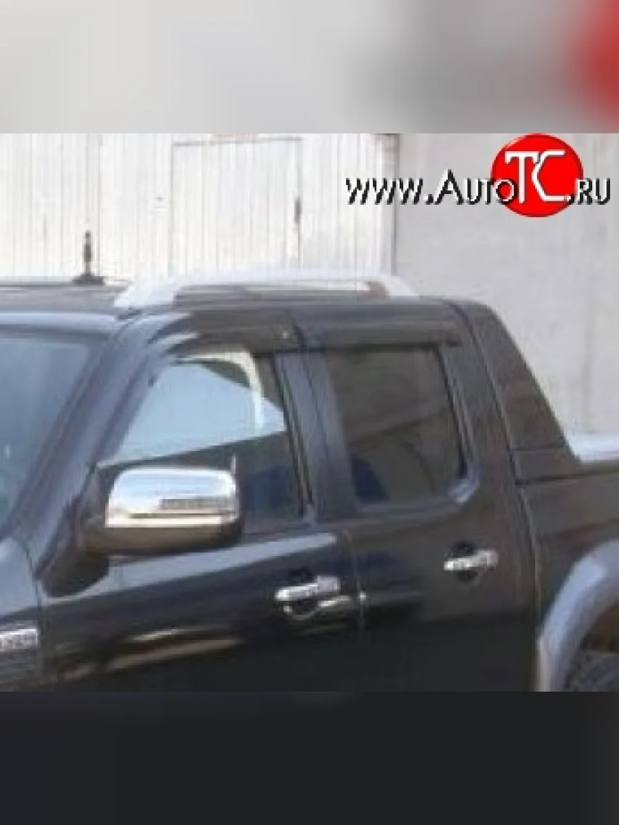 Комплект дефлекторов окон (ветровиков) 4 шт. (рестайлинг) Russtal Ford Ranger дорестайлинг (2006-2009)  в Керчи Республика Крым