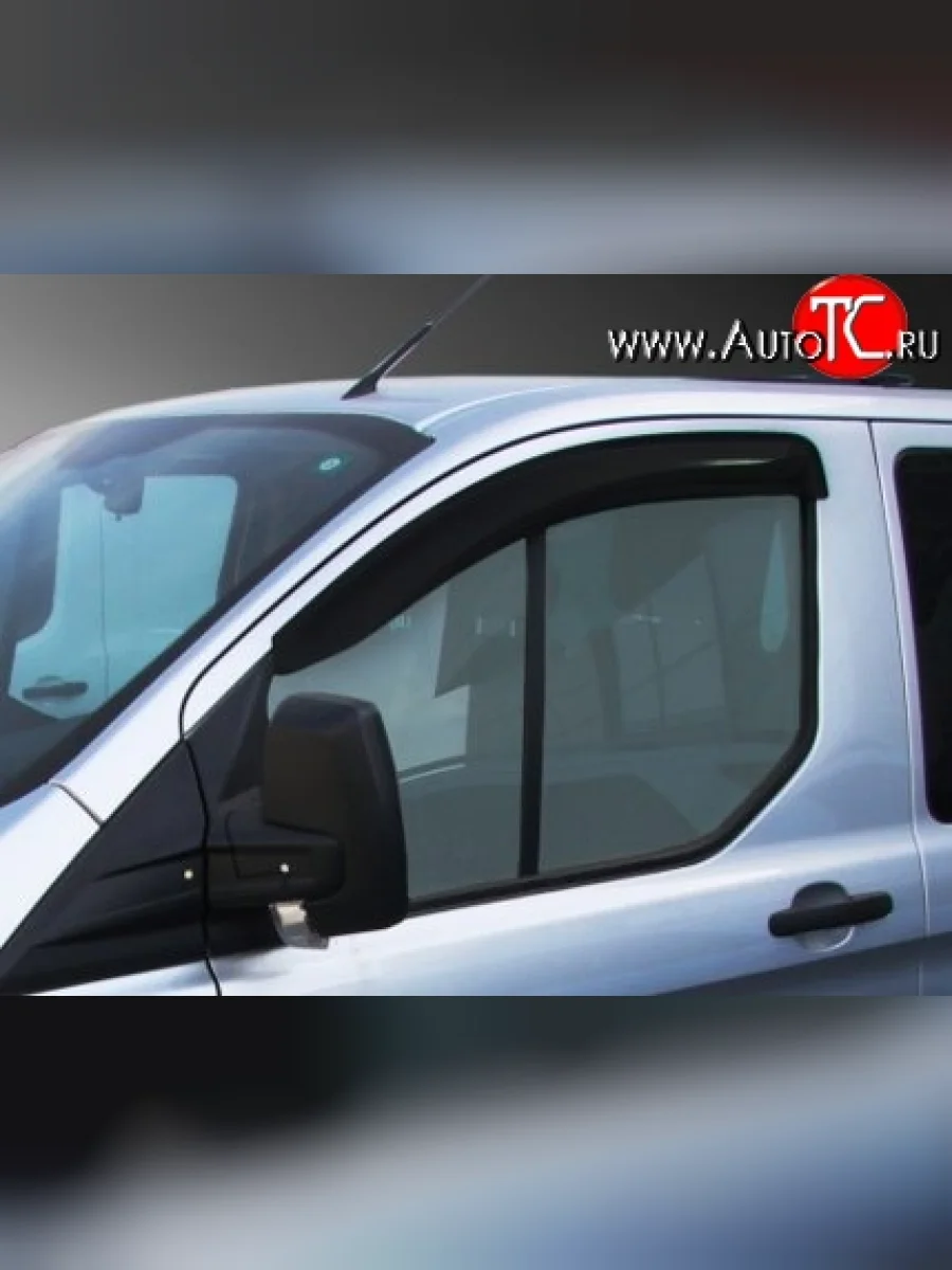 Комплект дефлекторов окон (ветровиков) 4 шт. Russtal Ford Tourneo Custom дорестайлинг (2012-2018)  в Керчи Республика Крым