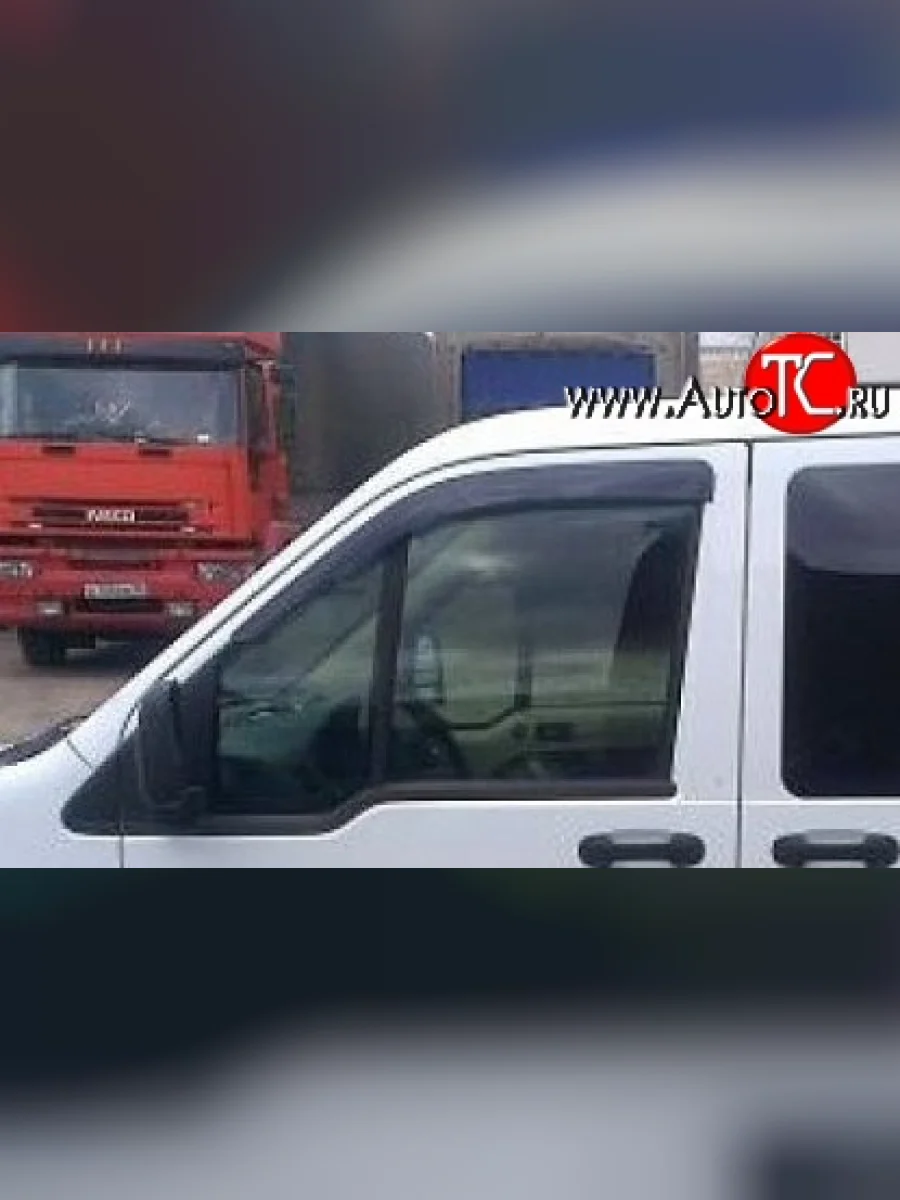 Комплект дефлекторов окон (ветровиков) 4 шт. Russtal Ford Tourneo Connect 1 дорестайлинг (2002-2007)  в Самаре Самарской области