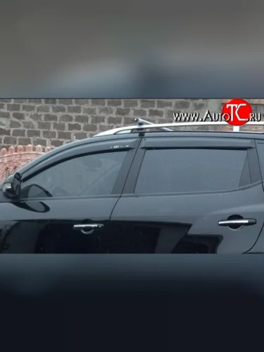 Комплект дефлекторов окон (ветровиков) 4 шт. Russtal Geely Emgrand X7 дорестайлинг (2011-2015)