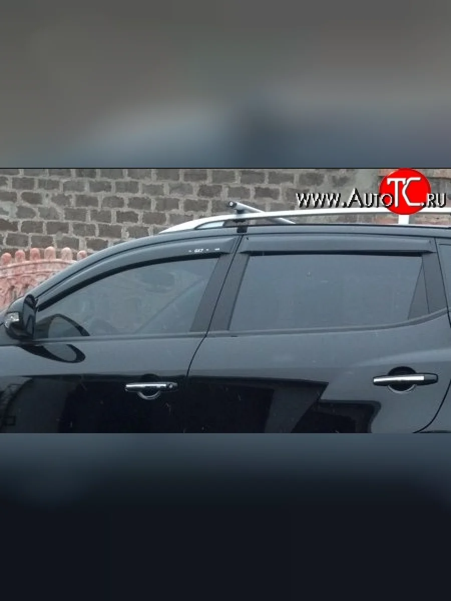 Комплект дефлекторов окон (ветровиков) 4 шт. Russtal Geely Emgrand X7 дорестайлинг (2011-2015)  в Самаре Самарской области