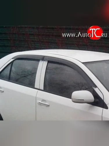 Комплект дефлекторов окон (ветровиков) 4 шт. Russtal Geely GC6 (2014-2017)