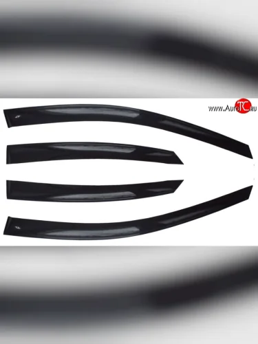 Комплект дефлекторов окон (ветровиков) 4 шт. (седан) Russtal Geely MK (2006-2015)