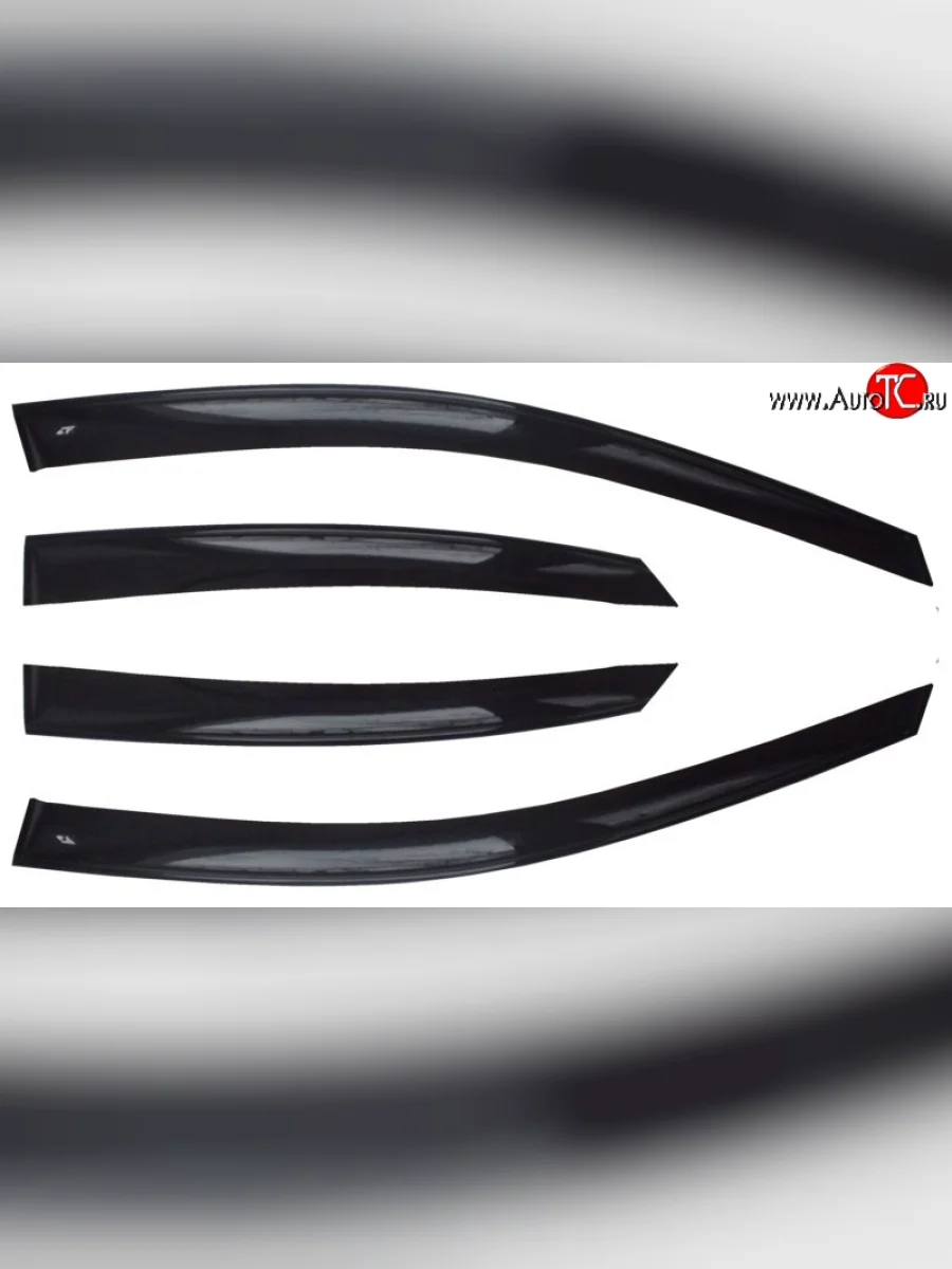 Комплект дефлекторов окон (ветровиков) 4 шт. (седан) Russtal Geely MK (2006-2015)  в Керчи Республика Крым