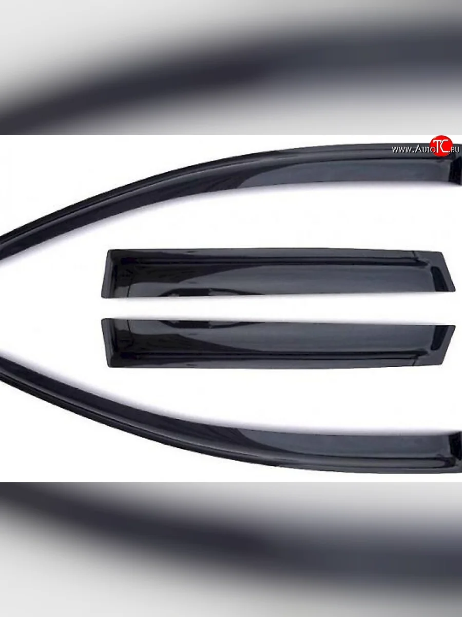 Комплект дефлекторов окон (ветровиков) 4 шт. Russtal Honda CR-V RE1,RE2,RE3,RE4,RE5,RE7 дорестайлинг (2007-2010)  в Воронеже Воронежской области