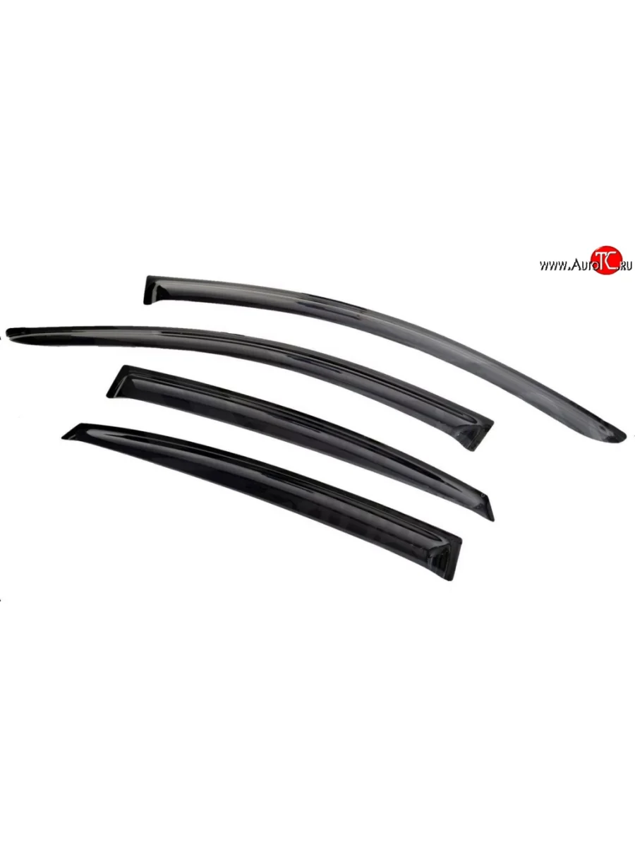 Комплект дефлекторов окон (ветровиков) 4 шт. (седан) Russtal Honda Civic FD седан дорестайлинг (2005-2008)  в Керчи Республика Крым