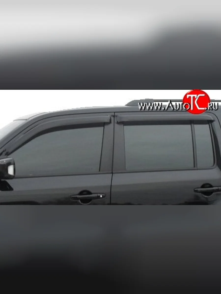 Комплект дефлекторов окон (ветровиков) 4 шт. Russtal Honda Pilot YF4 рестайлинг (2011-2015)  в Перми Пермском крае