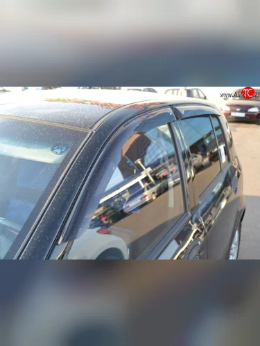 Комплект дефлекторов окон (ветровиков) 4 шт. (5 дв.) Russtal Hyundai Getz TB хэтчбэк 5 дв. дорестайлинг (2002-2005)