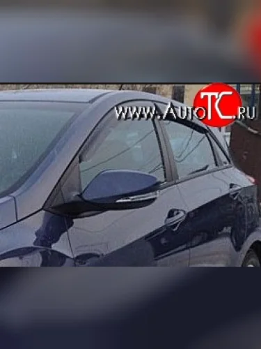Комплект дефлекторов окон (ветровиков) 4 шт. (хетчбек) Russtal Hyundai Solaris RBr хэтчбэк дорестайлинг (2010-2014)