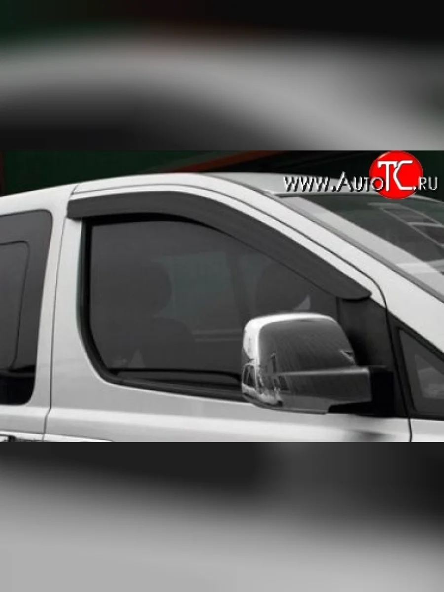 Комплект дефлекторов окон (ветровиков) 4 шт. Russtal Hyundai Starex/H1 A1 рестайлинг (2004-2007)  в Самаре Самарской области
