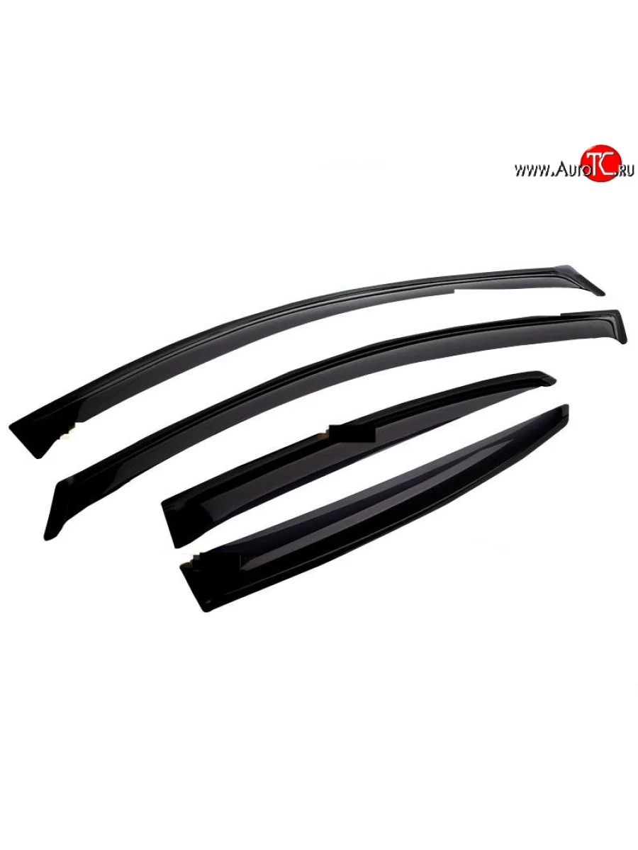 Комплект дефлекторов окон (ветровиков) 4 шт. Russtal Hyundai Terracan HP дорестайлинг (2001-2004)  в Воронеже Воронежской области