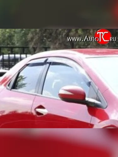 Комплект дефлекторов окон (ветровиков) 4 шт. Russtal Honda Civic FK,FN хэтчбэк 5 дв. дорестайлинг (2005-2008)