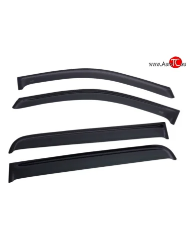 Комплект дефлекторов окон (ветровиков) 4 шт. (рестайлинг) Russtal Jeep Compass MK рестайлинг (2011-2015)