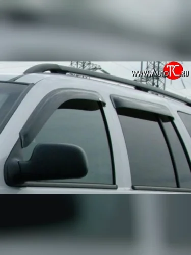 Комплект дефлекторов окон (ветровиков) 4 шт. Russtal Jeep Grand Cherokee WJ (1998-2005)