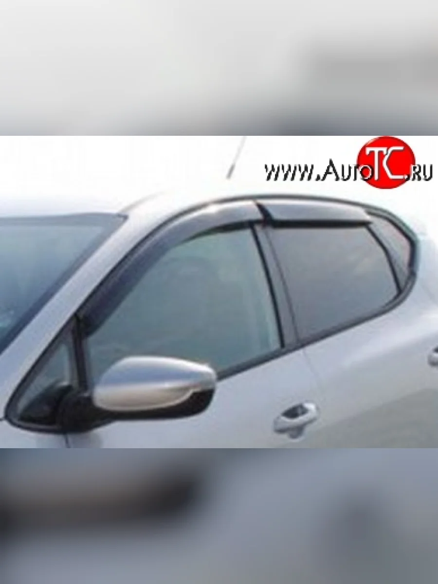 Комплект дефлекторов окон (ветровиков) 4 шт. (хетчбек, 5 дв.) Russtal KIA Ceed 1 ED рестайлинг, хэтчбэк 5 дв. (2010-2012)  в Перми Пермском крае