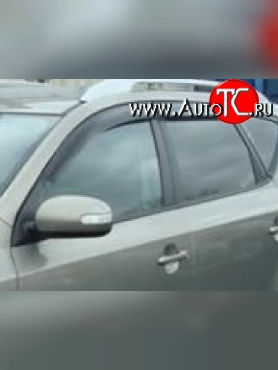 Комплект дефлекторов окон (ветровиков) 4 шт. (универсал) Russtal KIA Ceed 1 ED рестайлинг, хэтчбэк 5 дв. (2010-2012)  в Перми Пермском крае