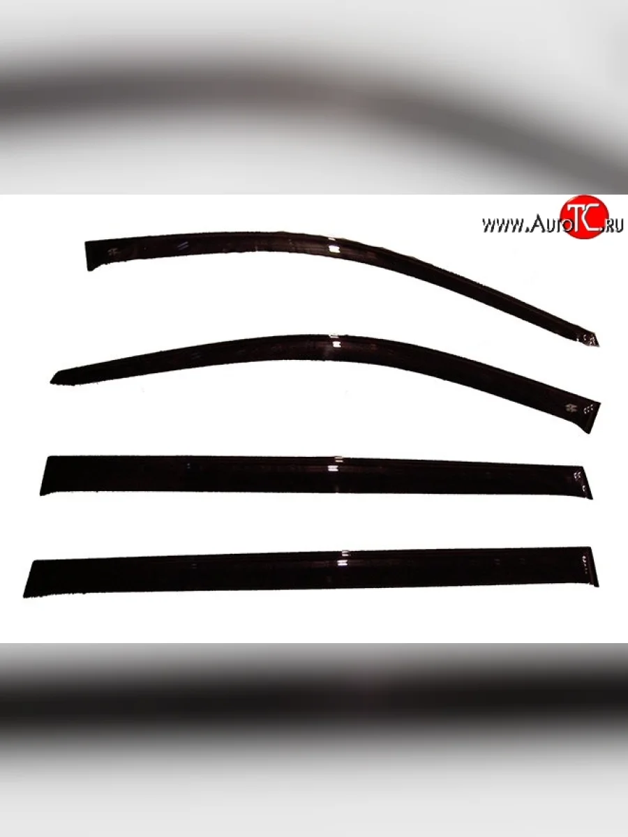 Комплект дефлекторов окон (ветровиков) 4 шт. Russtal KIA Carnival VQ минивэн рестайлинг (2010-2014)  в Перми Пермском крае