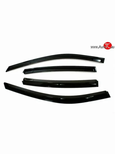 Комплект дефлекторов окон (ветровиков) 4 шт. Russtal KIA Rio 1 DC дорестайлинг седан (2000-2002)