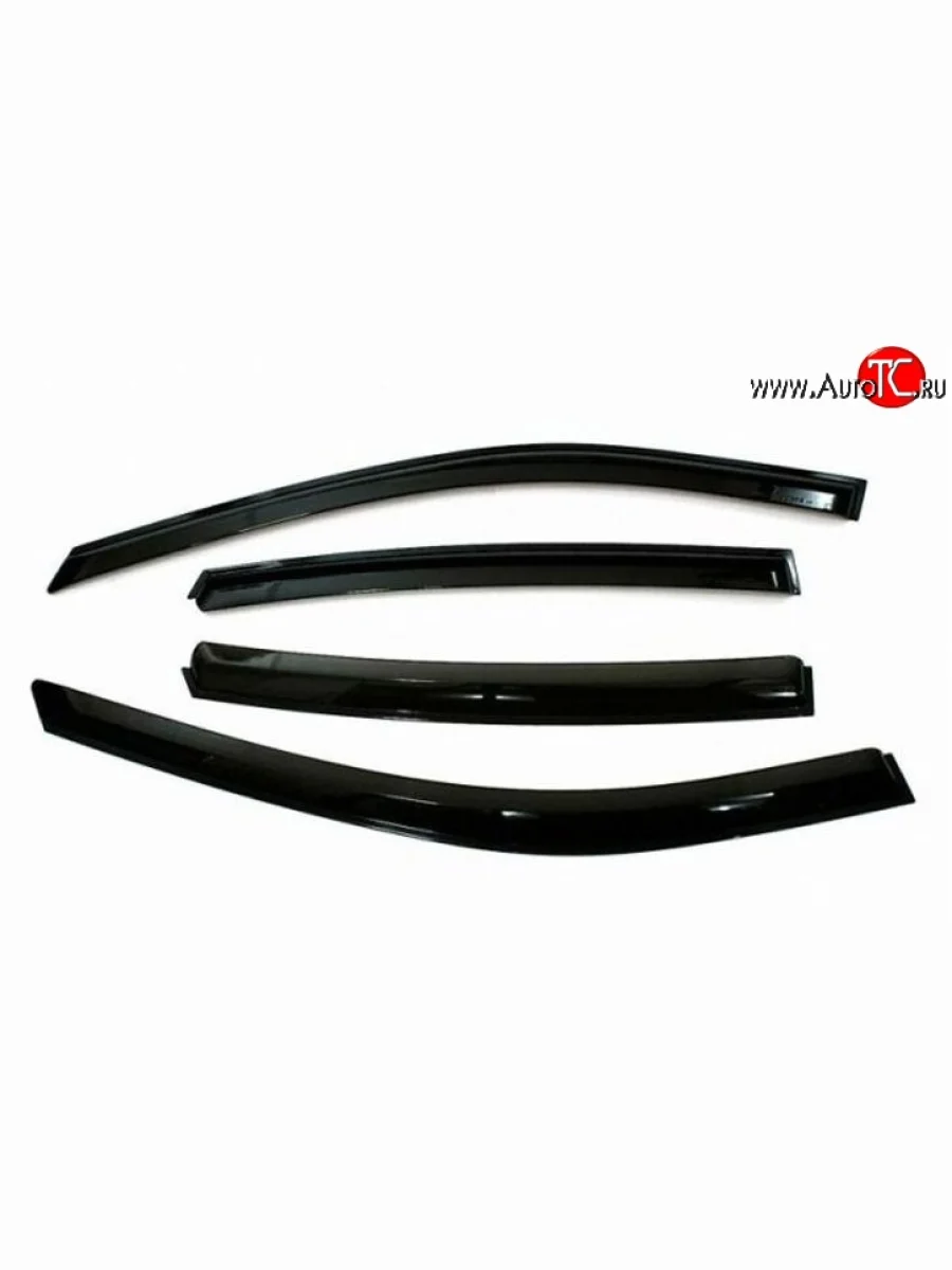 Комплект дефлекторов окон (ветровиков) 4 шт. Russtal KIA Rio 1 DC дорестайлинг седан (2000-2002)  в Самаре Самарской области