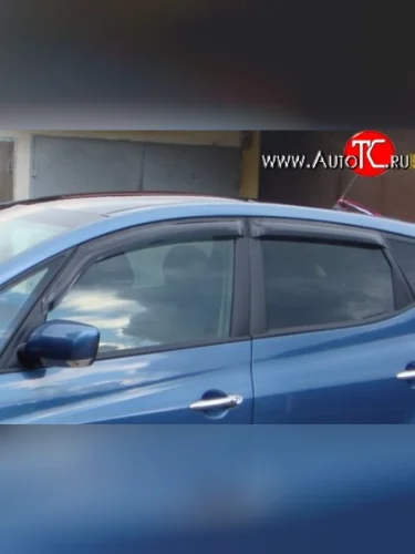 Комплект дефлекторов окон (ветровиков) 4 шт. Russtal KIA Venga дорестайлинг (2009-2015)