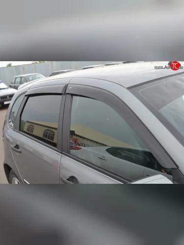 Комплект дефлекторов окон (ветровиков) 4 шт. Russtal Лада ВАЗ Калина Спорт 1119 (2008-2014)