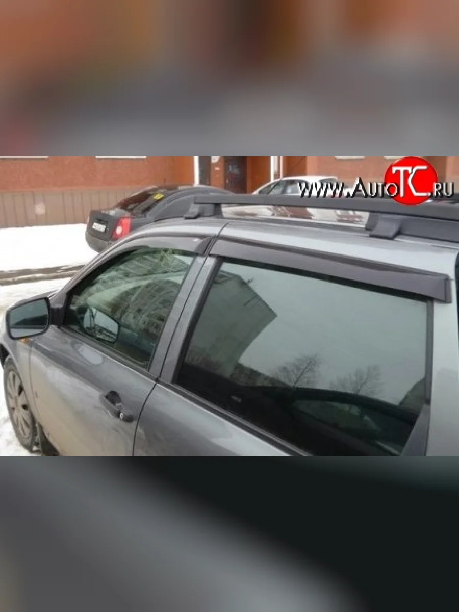 Комплект дефлекторов окон (ветровиков) 4 шт. Russtal Лада ВАЗ Приора 2171 универсал дорестайлинг  (2008-2014)  в Воронеже Воронежской области