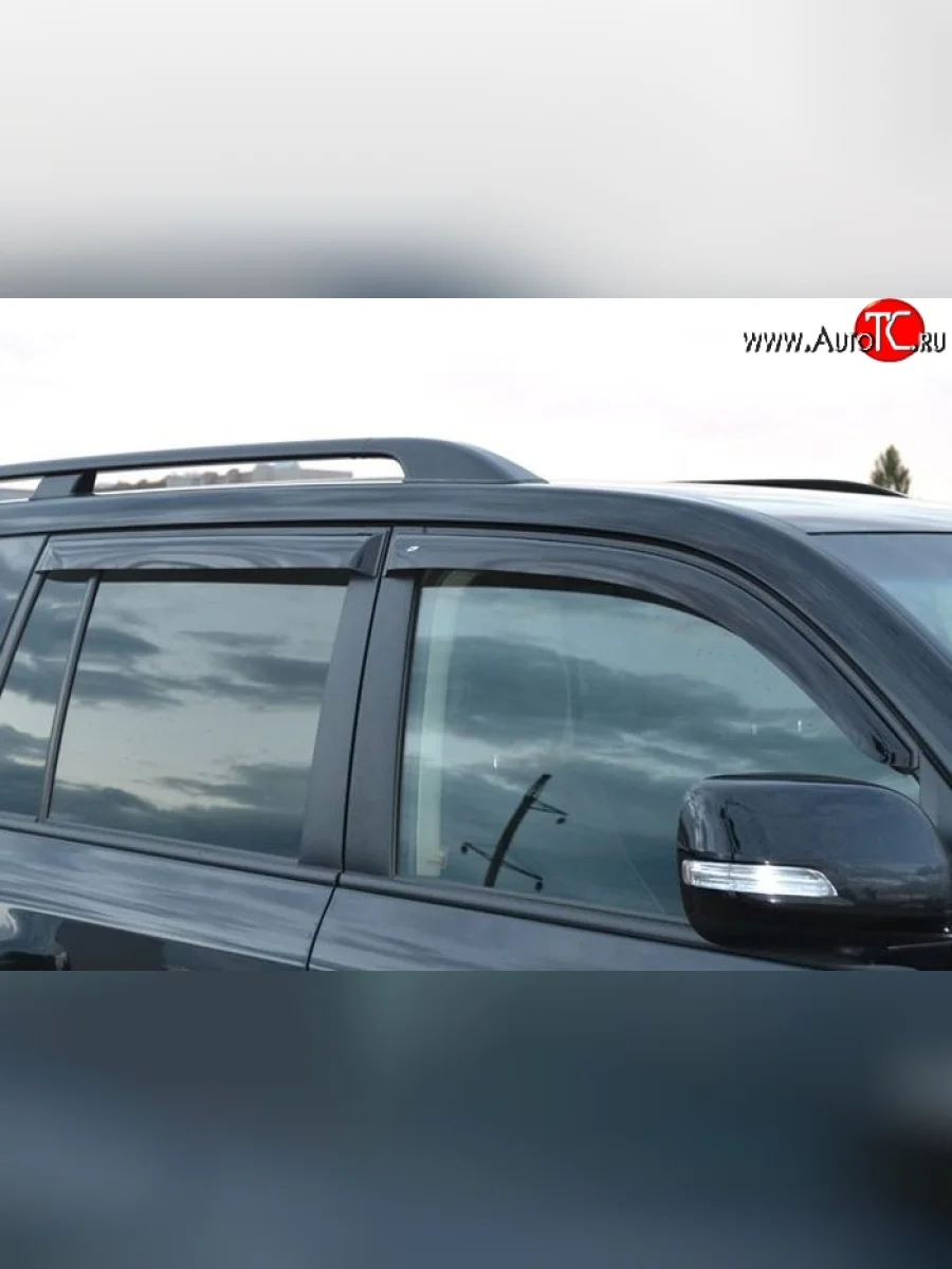 Комплект дефлекторов окон (ветровиков) 4 шт. Russtal Lexus LX570 J200 дорестайлинг (2007-2012)  в Воронеже Воронежской области