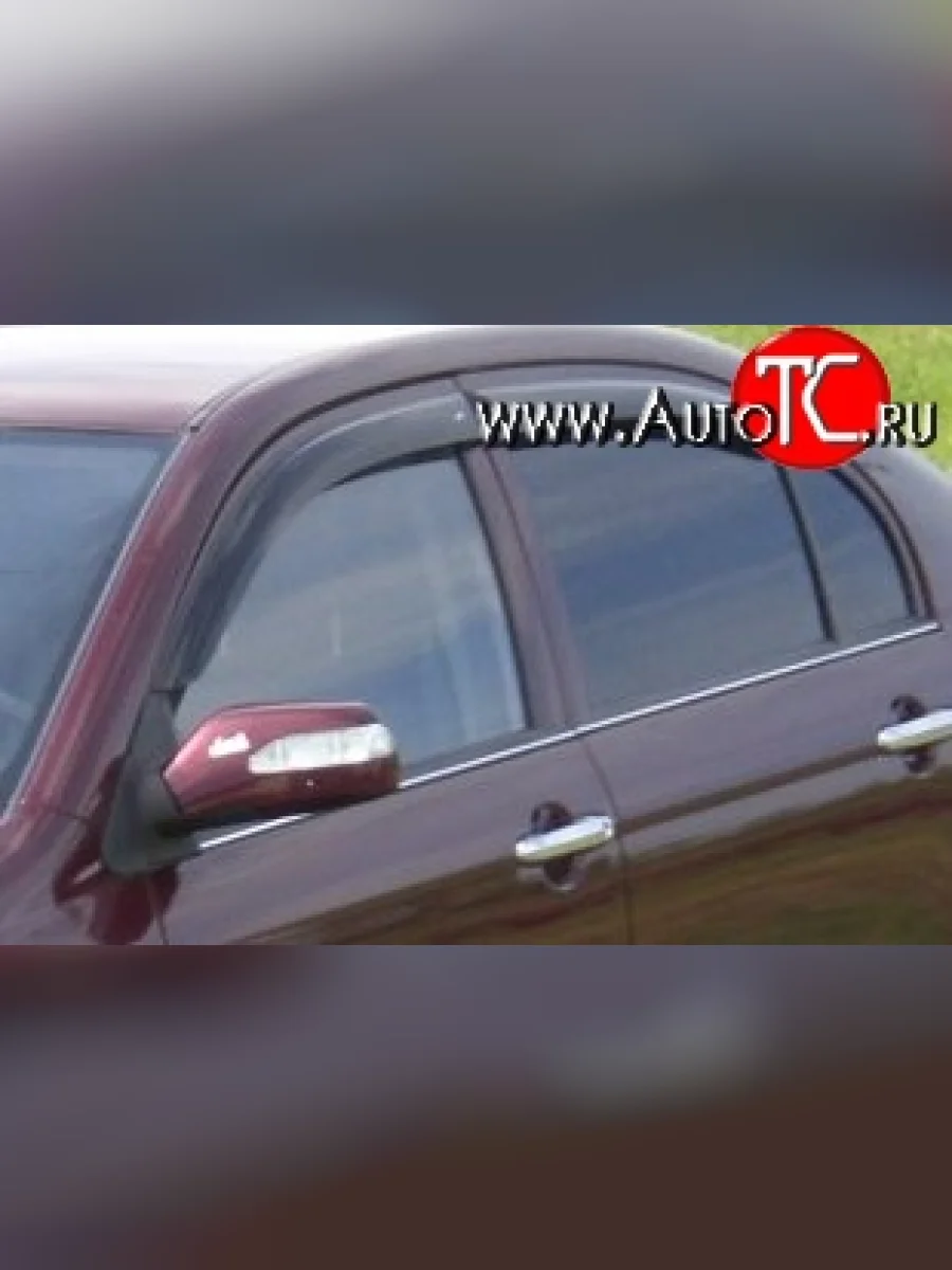 Комплект дефлекторов окон (ветровиков) 4 шт. Russtal Lifan Solano  дорестайлинг (2010-2015)  в Самаре Самарской области