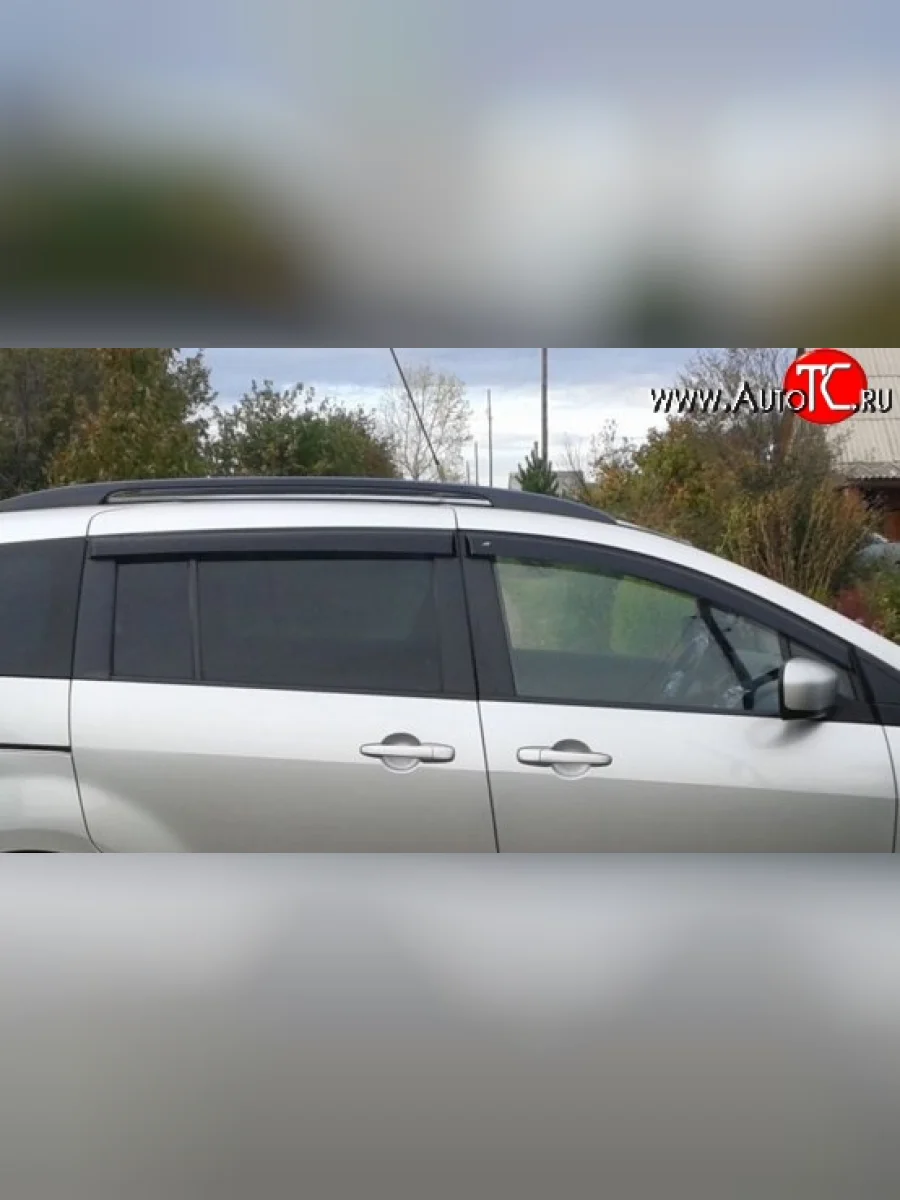 Комплект дефлекторов окон (ветровиков) 4 шт. Russtal Mazda 5 (2005-2010)  в Самаре Самарской области