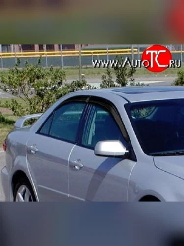 Комплект дефлекторов окон (ветровиков) 4 шт. Russtal Mazda 6 GG седан дорестайлинг (2002-2005)