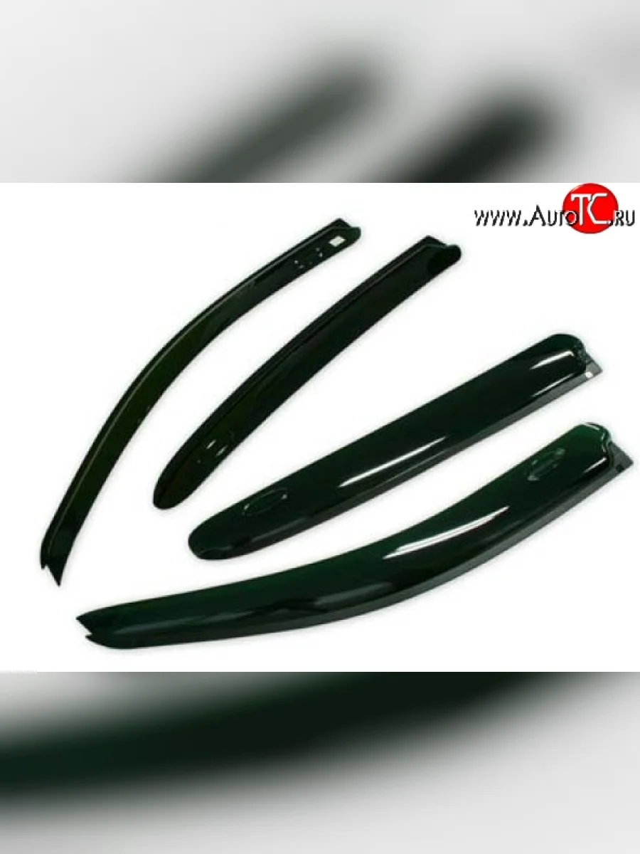 Комплект дефлекторов окон (ветровиков) 4 шт. Russtal Mazda 6 GH дорестайлинг лифтбэк (2007-2010)  в Перми Пермском крае