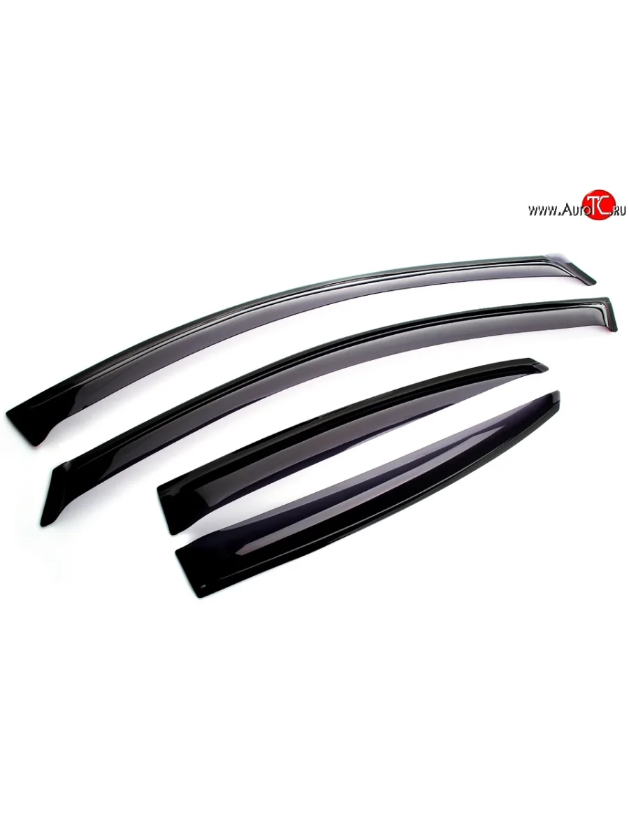 Комплект дефлекторов окон (ветровиков) 4 шт. (седан) Russtal Mazda 6 GJ дорестайлинг седан (2012-2015)  в Керчи Республика Крым