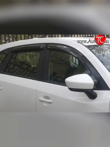 Комплект дефлекторов окон (ветровиков) 4 шт. Russtal Mazda CX-5 KE дорестайлинг (2011-2014)