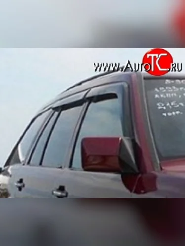 Комплект дефлекторов окон (ветровиков) 4 шт. (универсал) Russtal Mercedes-Benz E-Class S124 универсал рестайлинг (1993-1996)