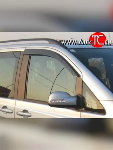 Комплект дефлекторов окон (ветровиков) 4 шт. Russtal Mercedes-Benz Vito W639 дорестайлинг (2003-2010)