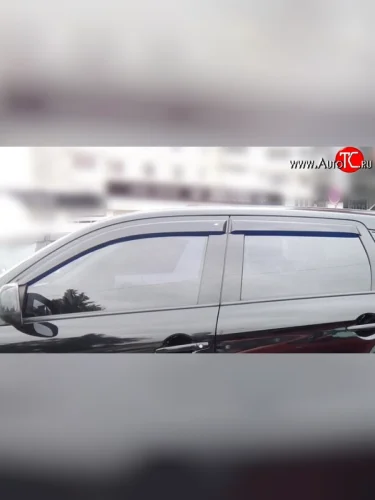 Комплект дефлекторов окон (ветровиков) 4 шт. Russtal Mitsubishi ASX дорестайлинг (2010-2012)