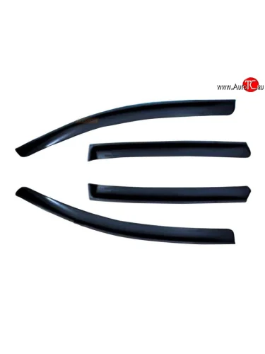 Комплект дефлекторов окон (ветровиков) 4 шт. (хетчбек) Russtal Mitsubishi Carisma (1999-2004)