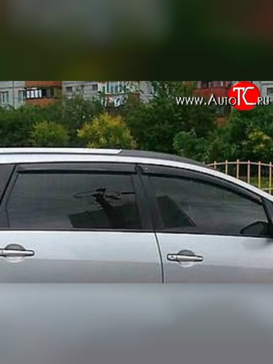 Комплект дефлекторов окон (ветровиков) 4 шт. Russtal Mitsubishi Grandis (2003-2009)  в Перми Пермском крае