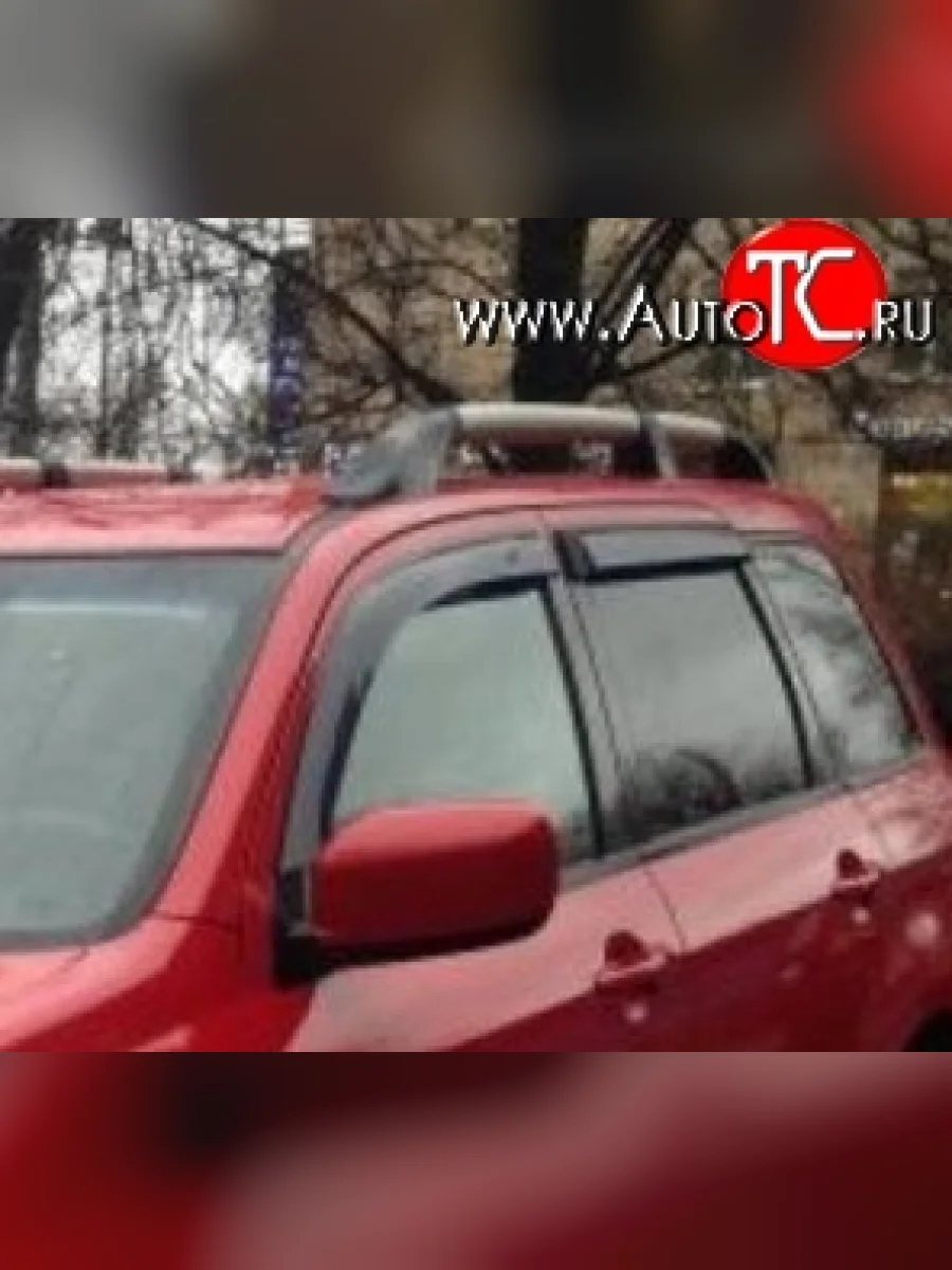 Комплект дефлекторов окон (ветровиков) 4 шт. Russtal Mitsubishi Outlander CU (2003-2009)  в Керчи Республика Крым