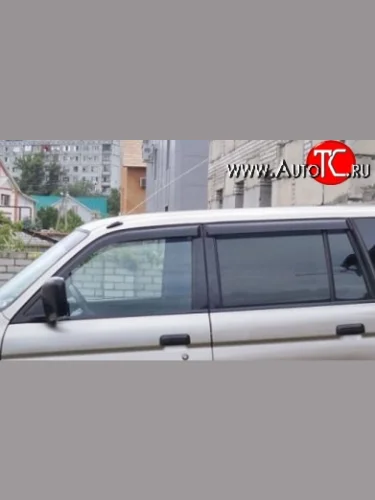 Комплект дефлекторов окон (ветровиков) 4 шт. Russtal Mitsubishi Pajero Sport PA рестайлинг (2004-2008)