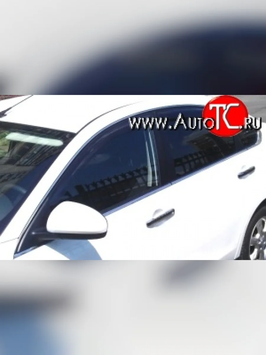 Комплект дефлекторов окон (ветровиков) 4 шт. (седан) Russtal Nissan Almera 3 G15 седан (2012-2019)  в Самаре Самарской области