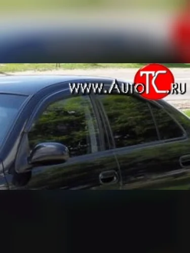 Комплект дефлекторов окон (ветровиков) 4 шт. (седан) Russtal Nissan Almera 2 N16 седан дорестайлинг (2000-2003)