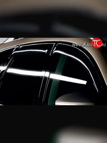 Комплект дефлекторов окон (ветровиков) 4 шт. Russtal Nissan Murano 2 Z51 рестайлинг (2010-2016)
