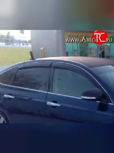 Комплект дефлекторов окон (ветровиков) 4 шт. Russtal Nissan Teana 2 J32 дорестайлинг (2008-2011)